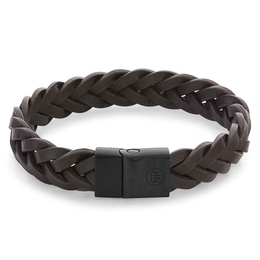 Man Rebel & Rose | Full Metal Braided Brown Black