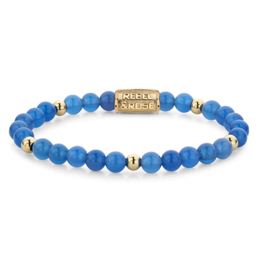 Vrouw Rebel & Rose | Brightening Blue - 6Mm - 18 Ct Ionplated