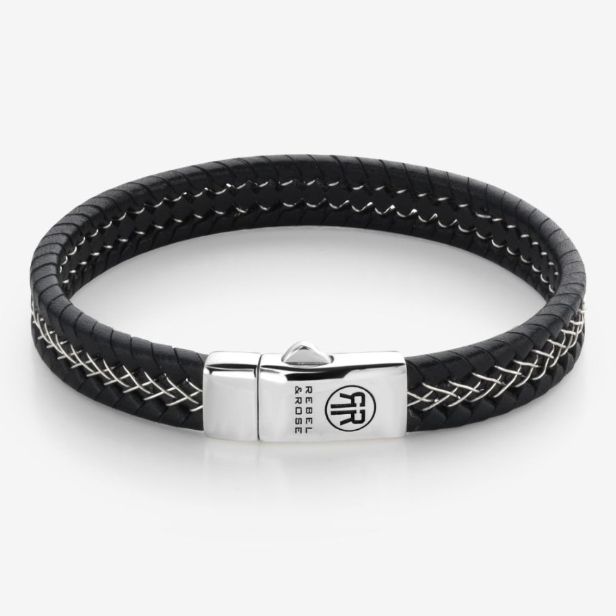 Man Rebel & Rose | Silver Wired Black