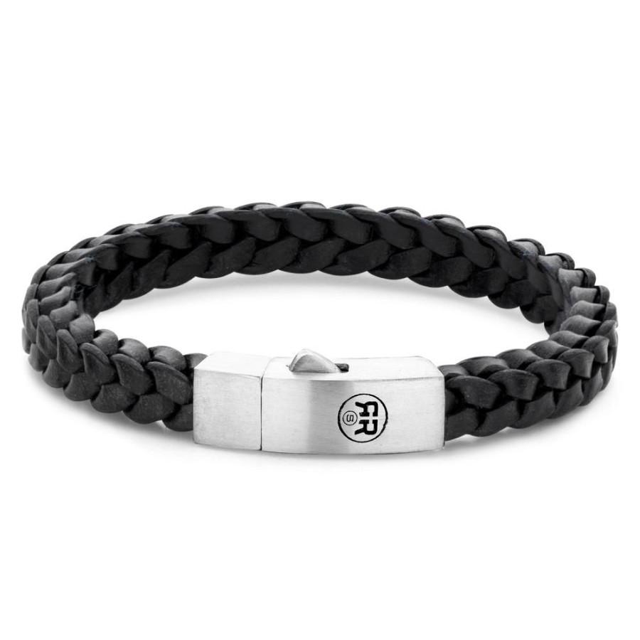 Man Rebel & Rose | Braided Square 925 Black