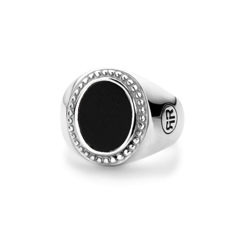 Vrouw Rebel & Rose | Ring Women Oval Onyx