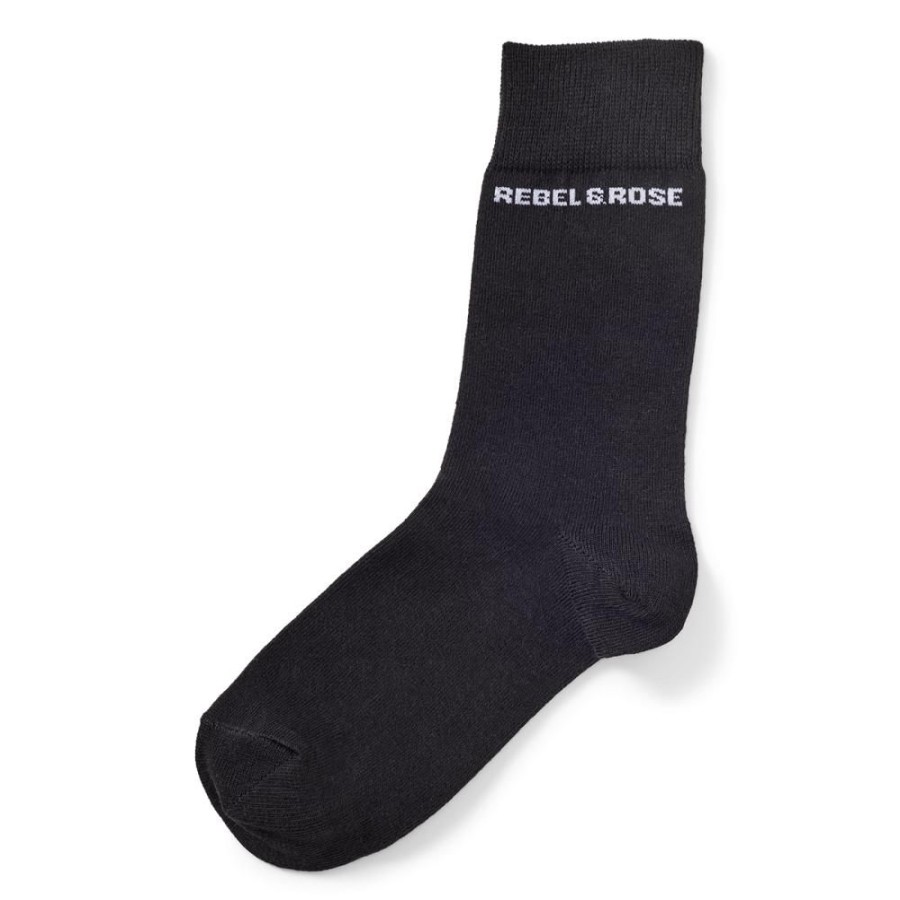 Man Rebel & Rose | Rebel & Rose Socks Black