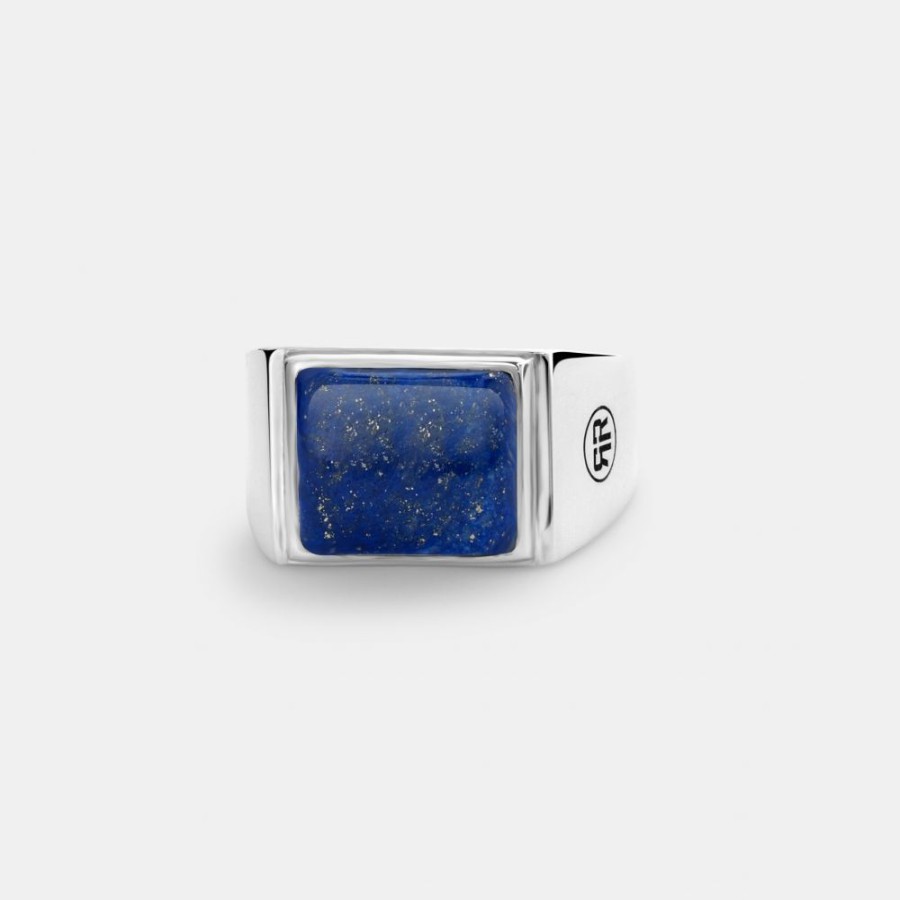 Man Rebel & Rose | Ring Square Lapis Lowneck