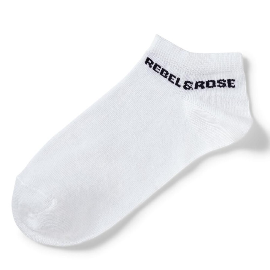 Man Rebel & Rose | Rebel & Rose Socks White Low