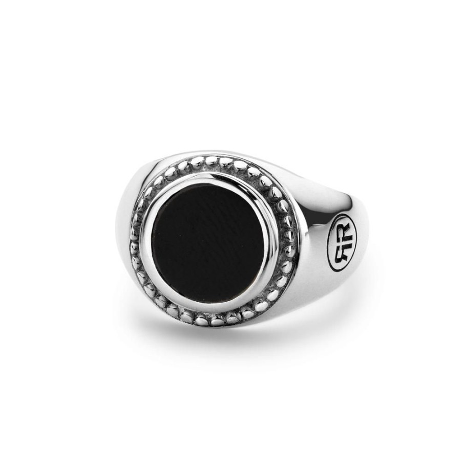 Vrouw Rebel & Rose | Ring Women Round Onyx