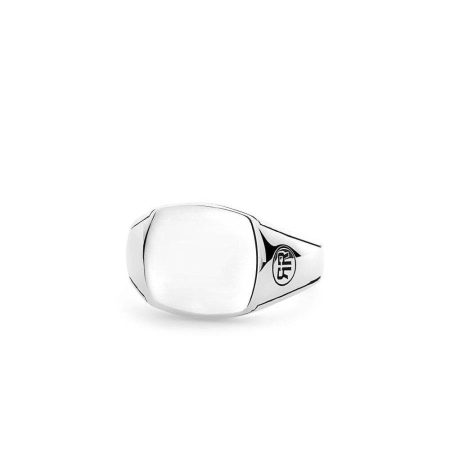 Man Rebel & Rose | Ring Square Silver Shine