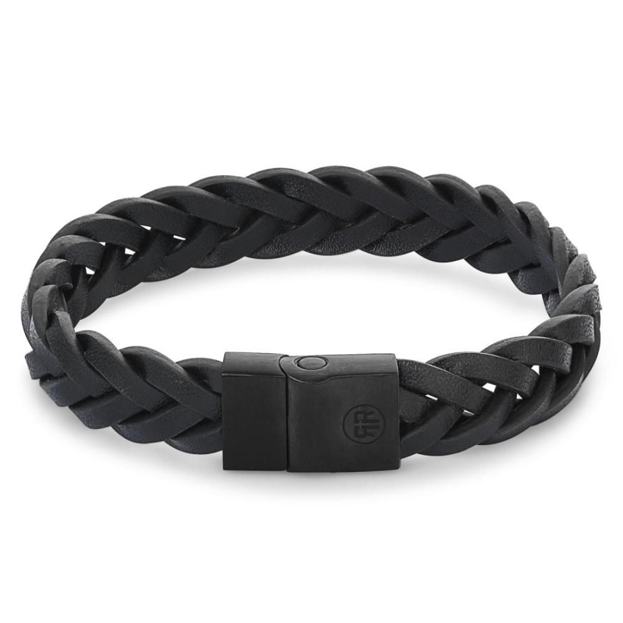 Man Rebel & Rose | Full Metal Braided Black Black