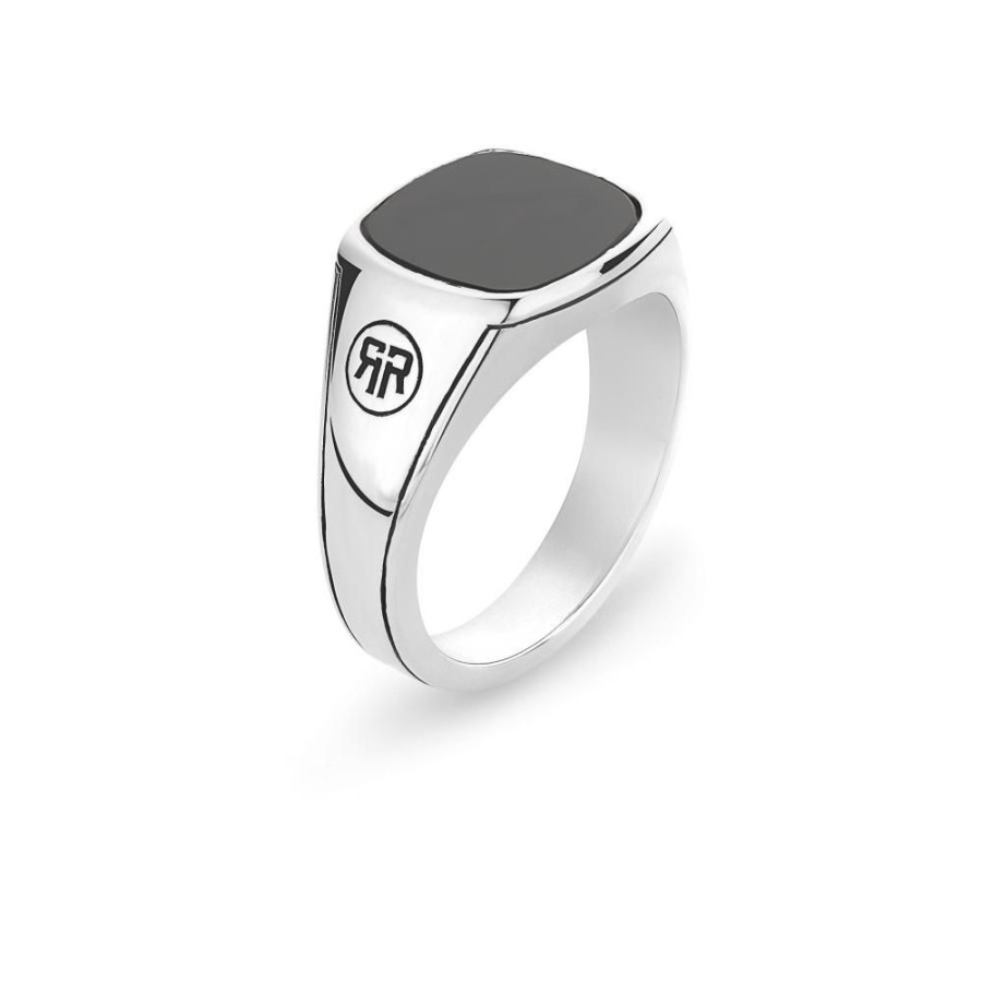 Man Rebel & Rose | Ring Square Onyx