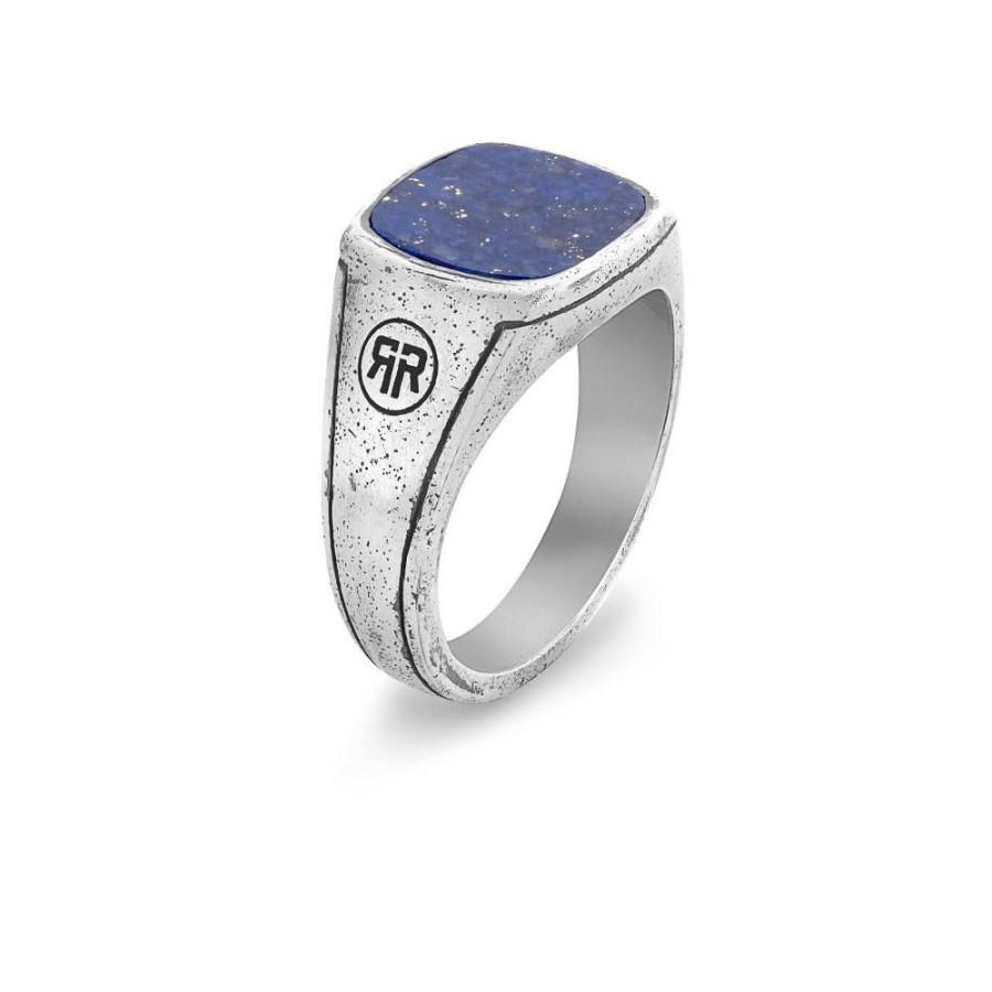 Man Rebel & Rose | Ring Square Vintage Lapis