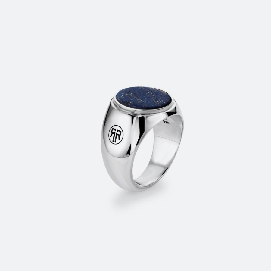 Man Rebel & Rose | Ring Round Lapis Lowneck