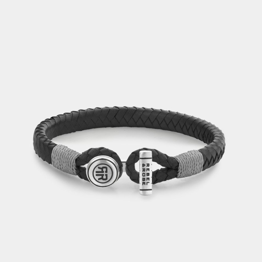 Man Rebel & Rose | Full Metal Connected Black Grey