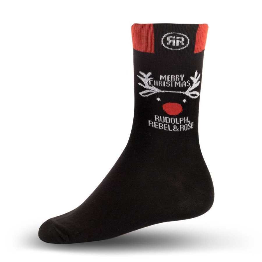 Man Rebel & Rose | Rebel & Rose Socks Rudolph