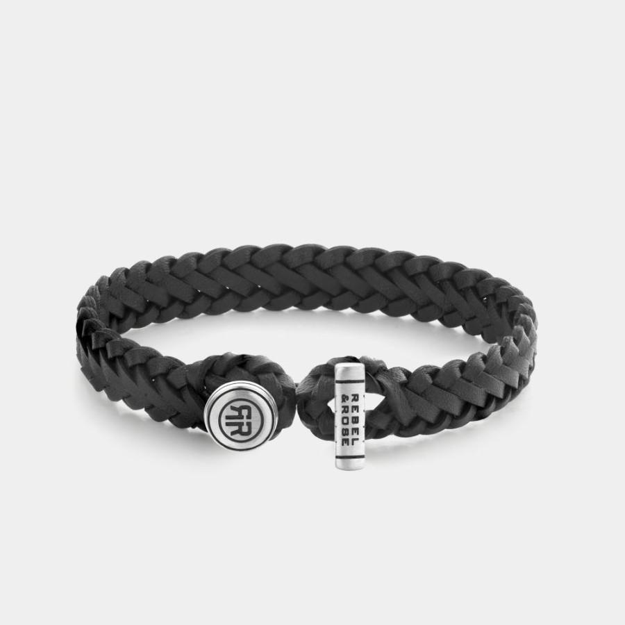 Man Rebel & Rose | Full Metal Connected Woven Gordian Style Black