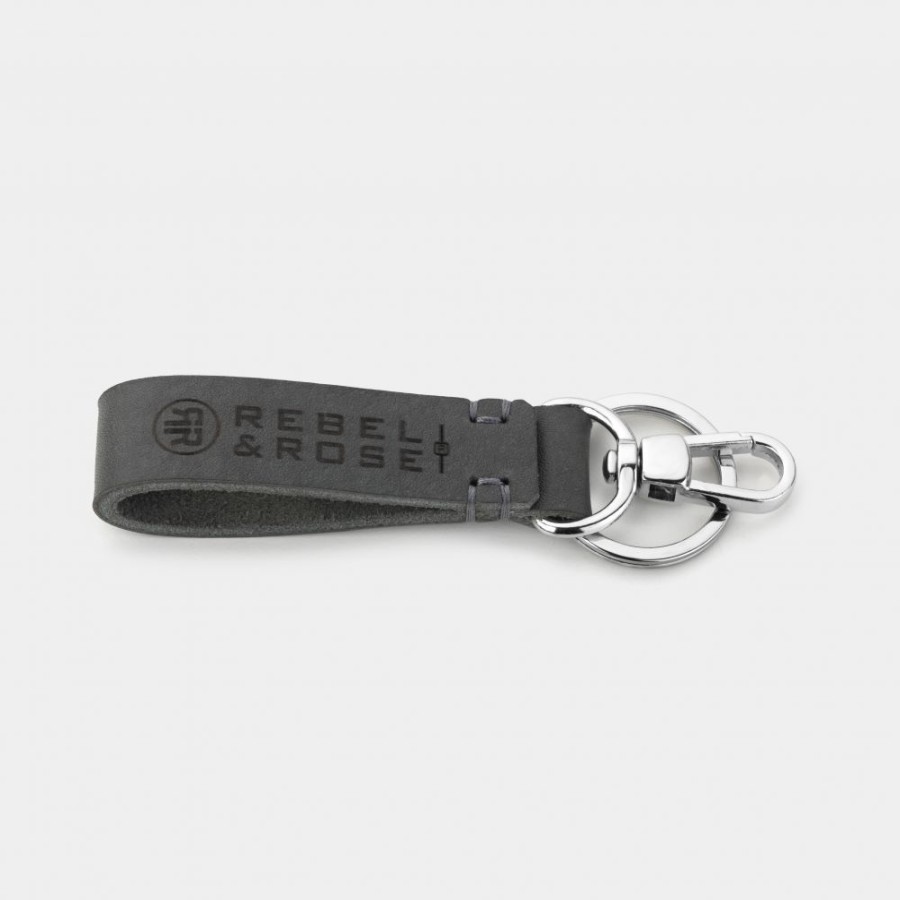 Man Rebel & Rose | Rebel & Rose Keychain Bold Dark Grey