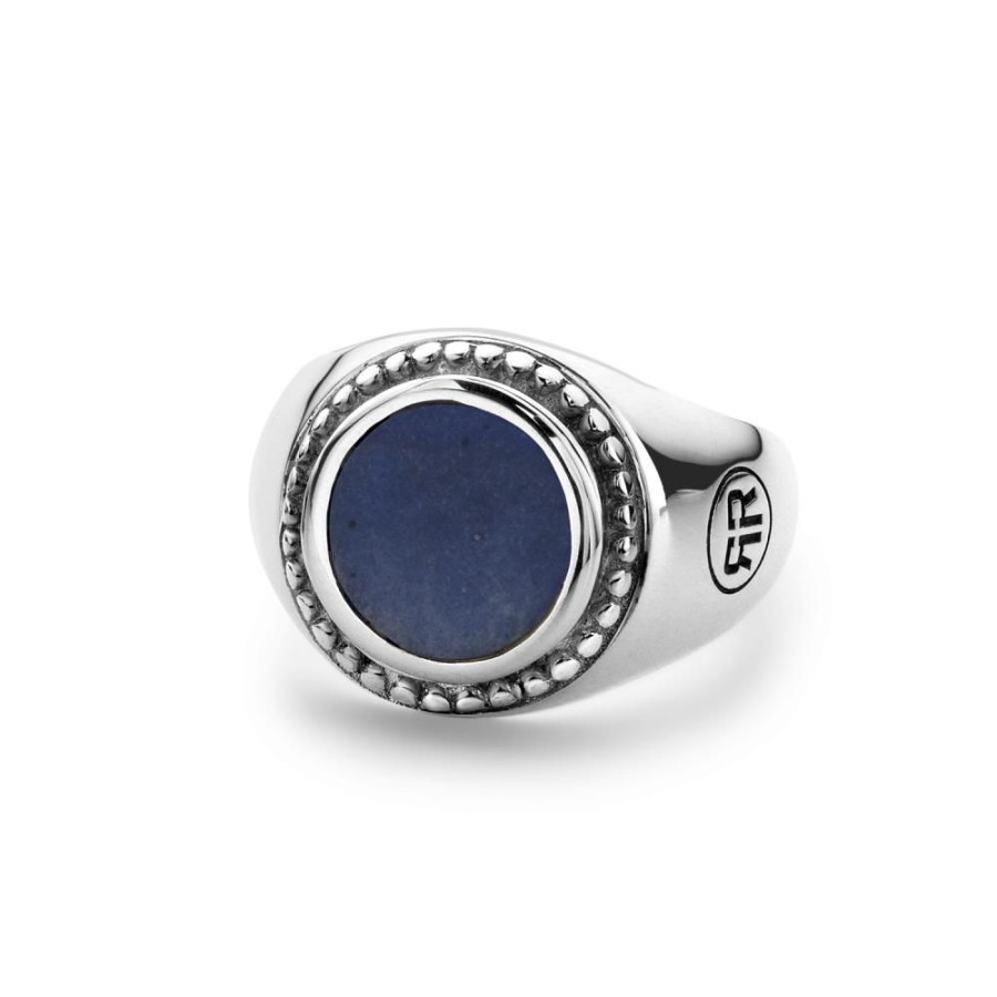 Vrouw Rebel & Rose | Ring Women Round Lapis Lazuli