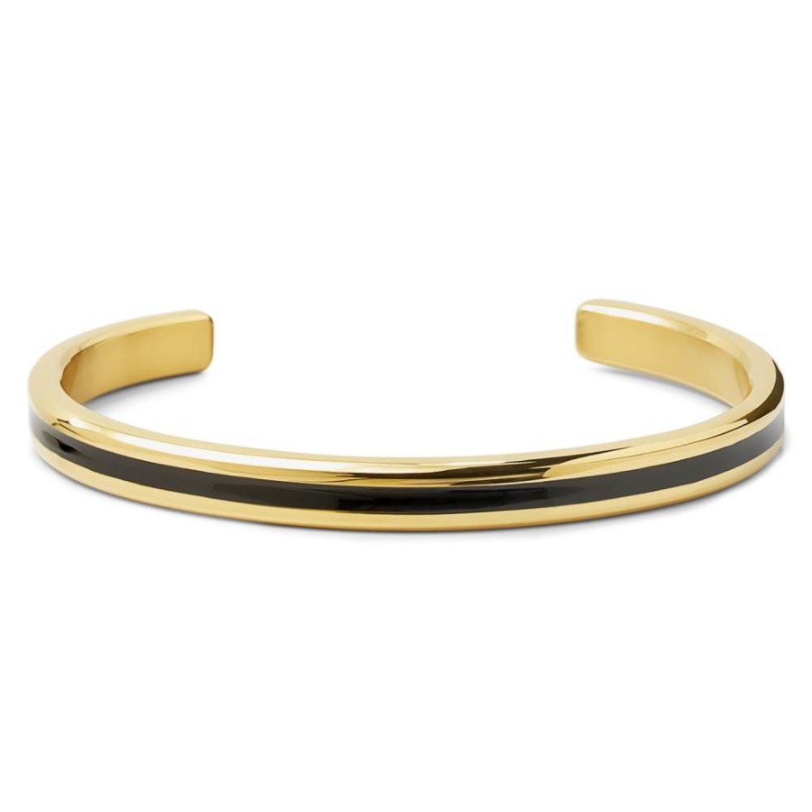 Man Rebel & Rose | Bangle Gold Black