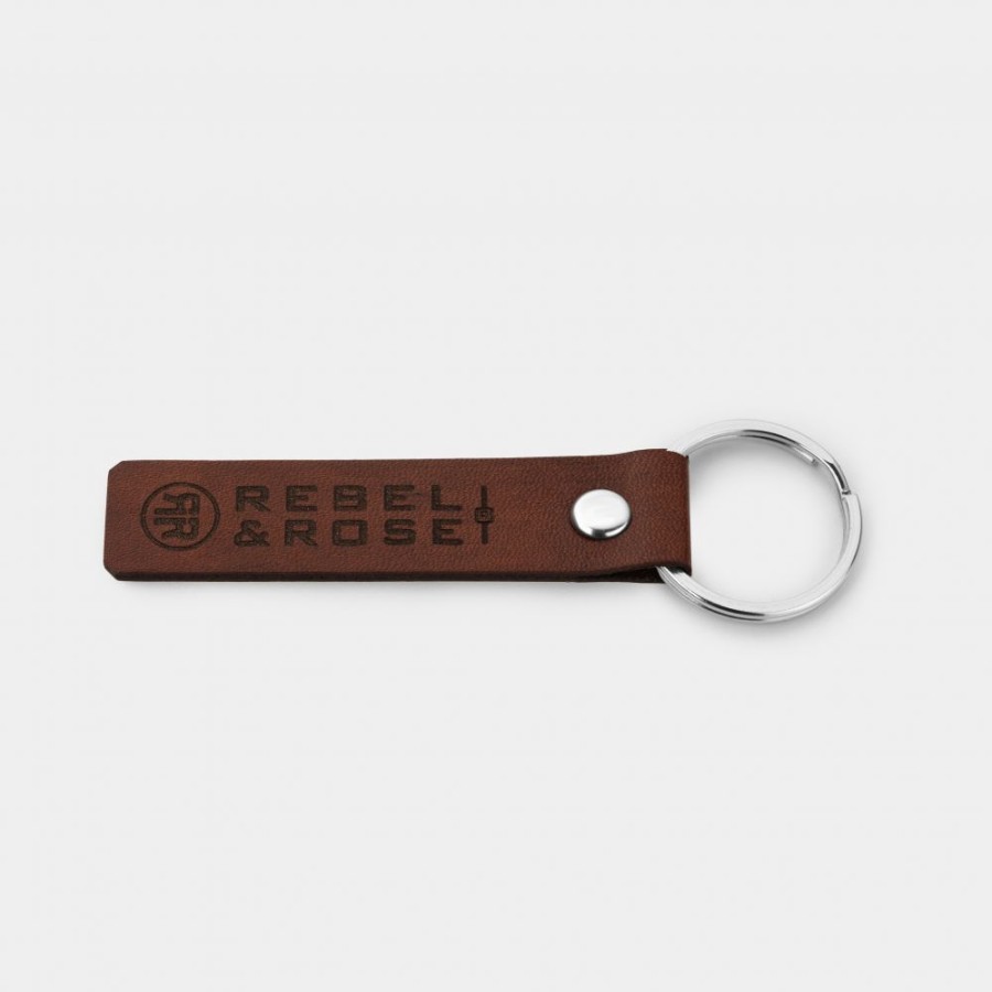 Man Rebel & Rose | Rebel & Rose Keychain Dark Brown